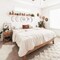 5 PCS Scandinavian Natural Decor Acrylic Wall Decorative Mirror Interior Design Wooden Moon Phase Mirror Bohemian Wall Decoration for Home Living Room Bedroom Decor - Acrylic,Not Real Mirror(Beige)